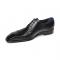 Duca Di Matiste "Lombardi" Black Genuine Italian Calf Leather Lace-Up Dress Shoes.